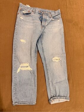 Levi’s 501 Crop Jeans Athens Break High Rise W30 L26